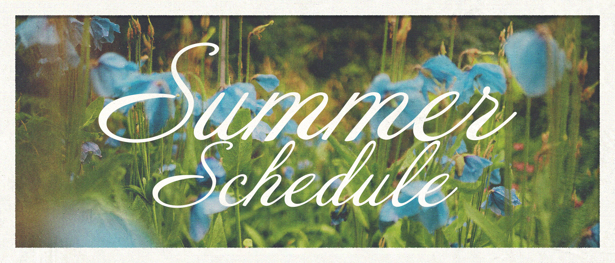 CGC Summer Schedule